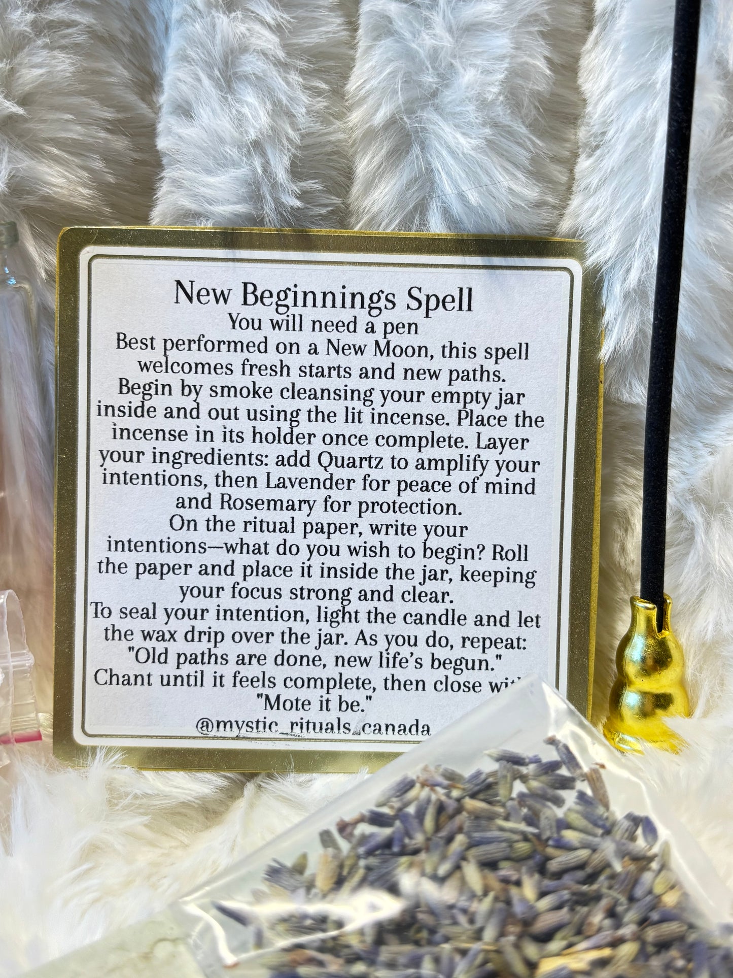 New Beginnings Spell Kit