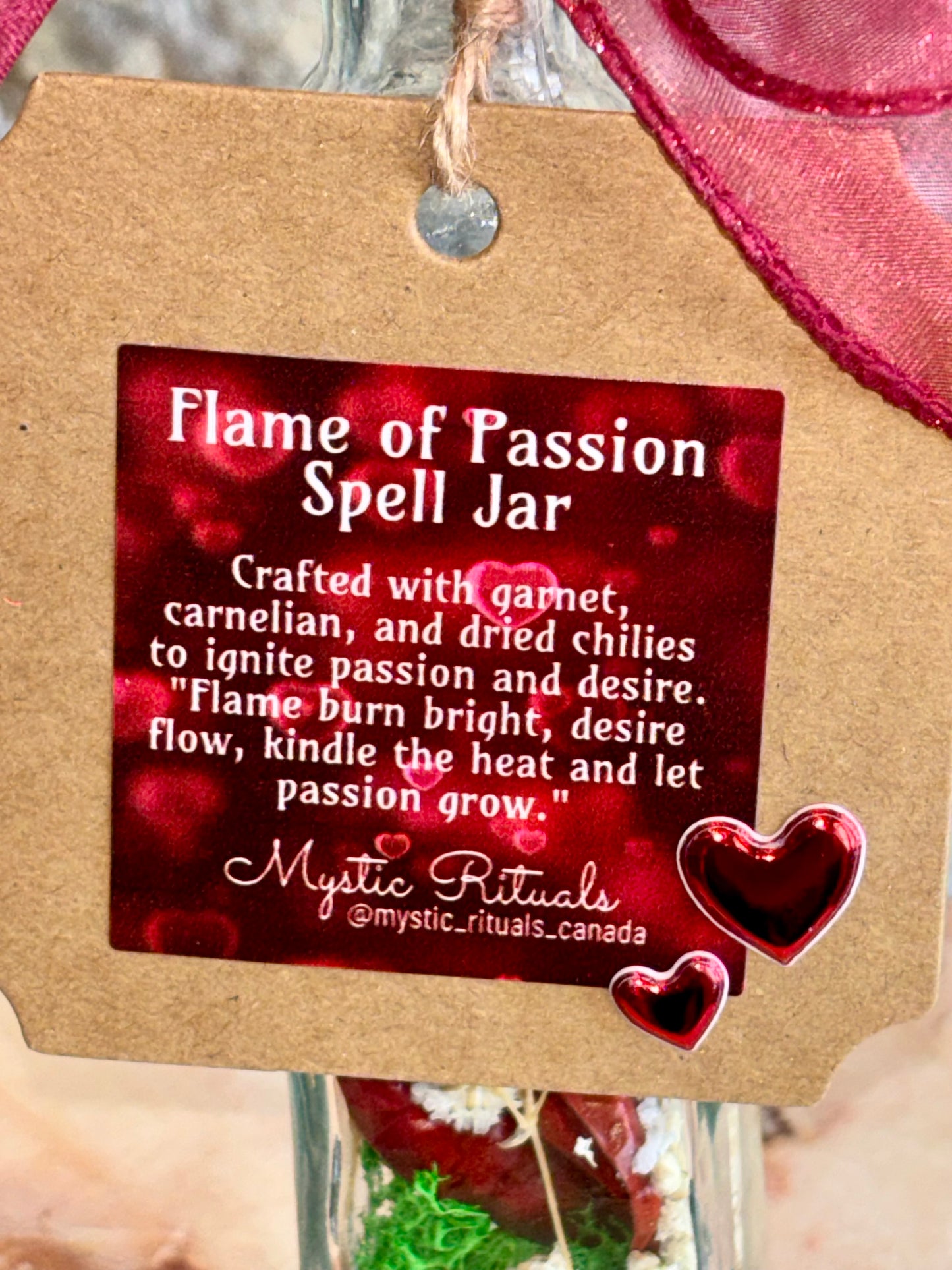 Flame of Passion Spell Jar
